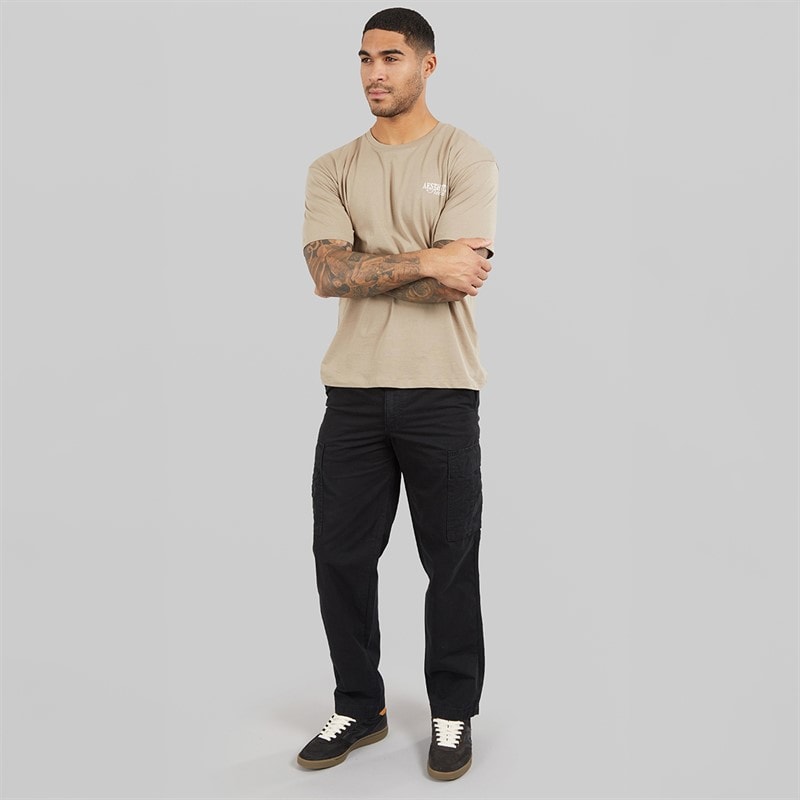 Herren - Carl Locker Geschnittene Cargo-Hose Schwarz - Bild 4