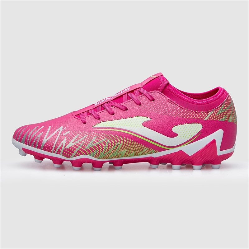 Heren striker 25 ag kunstgras voetbalschoenen Roze - Afbeelding 2