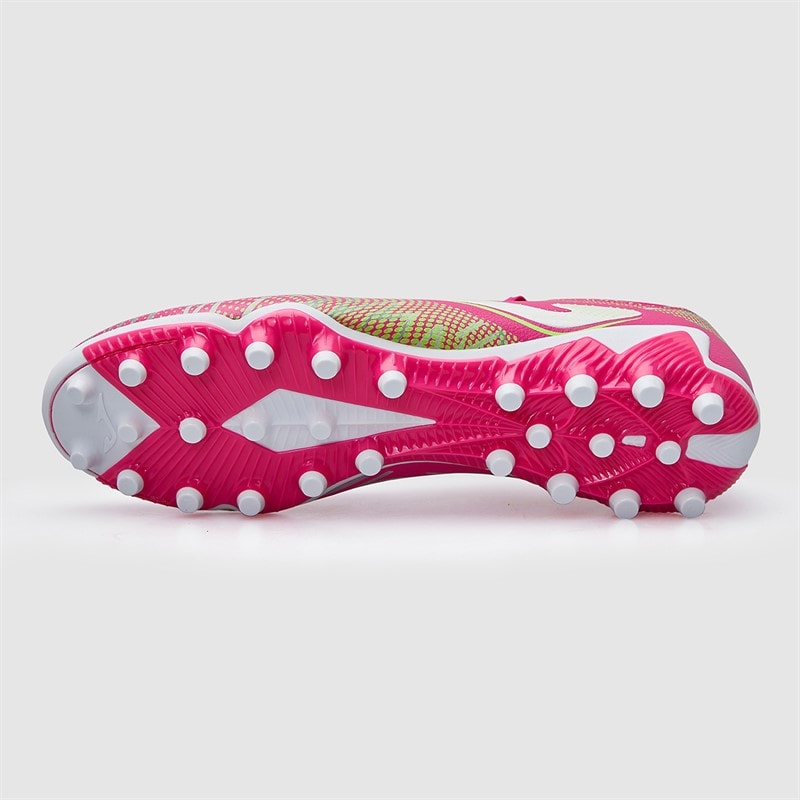 Heren striker 25 ag kunstgras voetbalschoenen Roze - Afbeelding 3