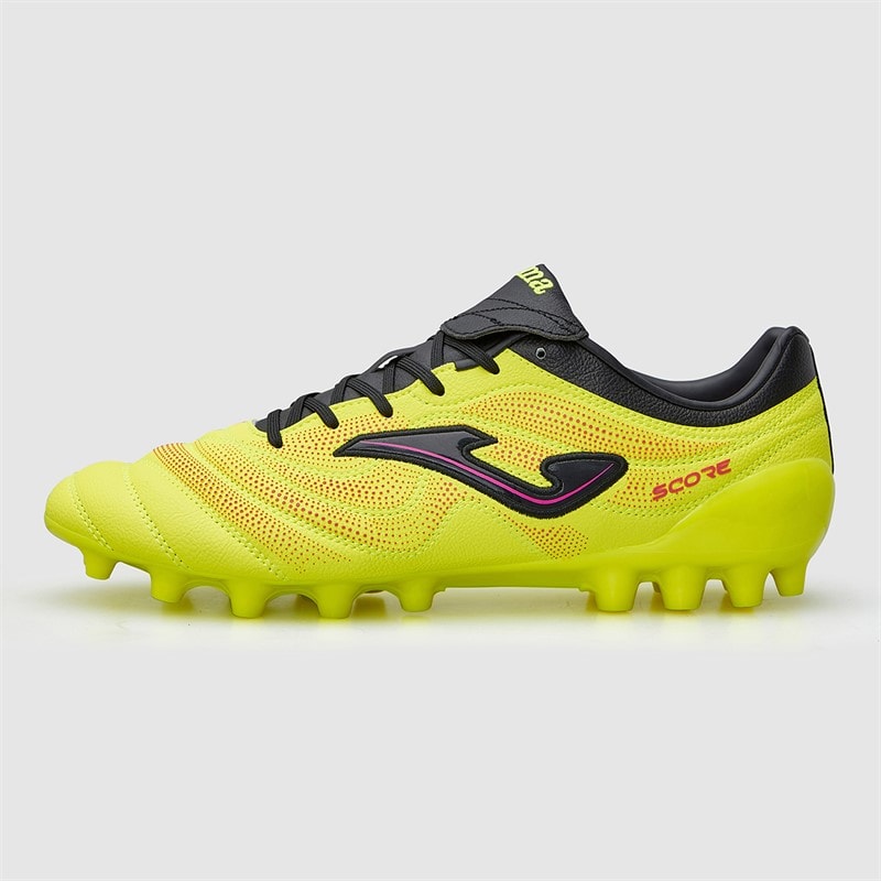 Mężczyźni buty piłkarskie score 25 ag na sztuczną trawę Fluoro Yellow – zdjęcie  2