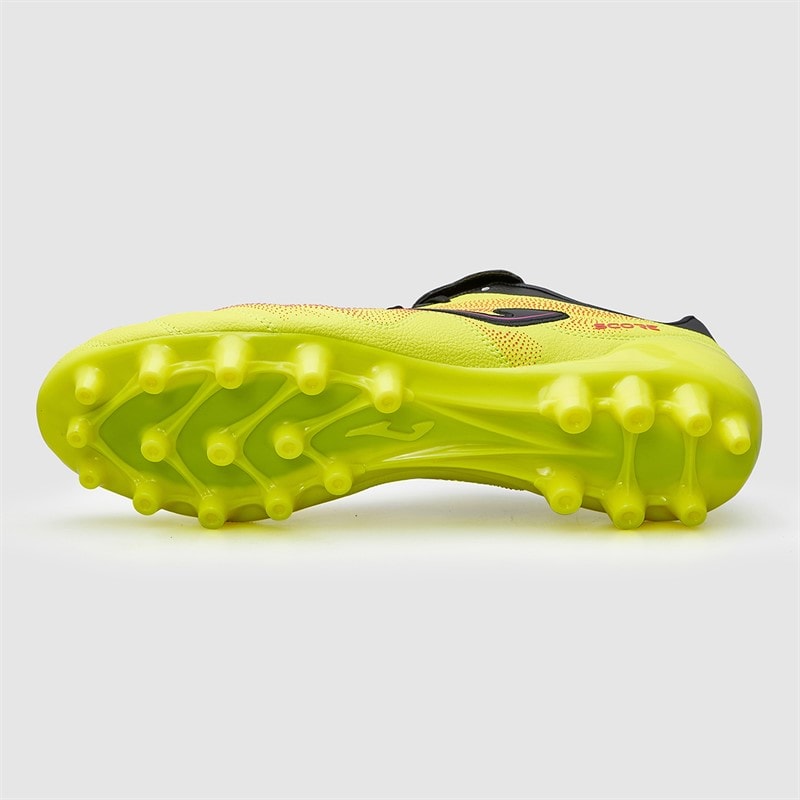 Mężczyźni buty piłkarskie score 25 ag na sztuczną trawę Fluoro Yellow – zdjęcie  3