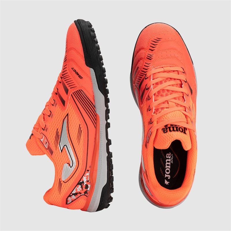 Heren liga 5 25 tf astro turf voetbalschoenen Rood - Afbeelding 4