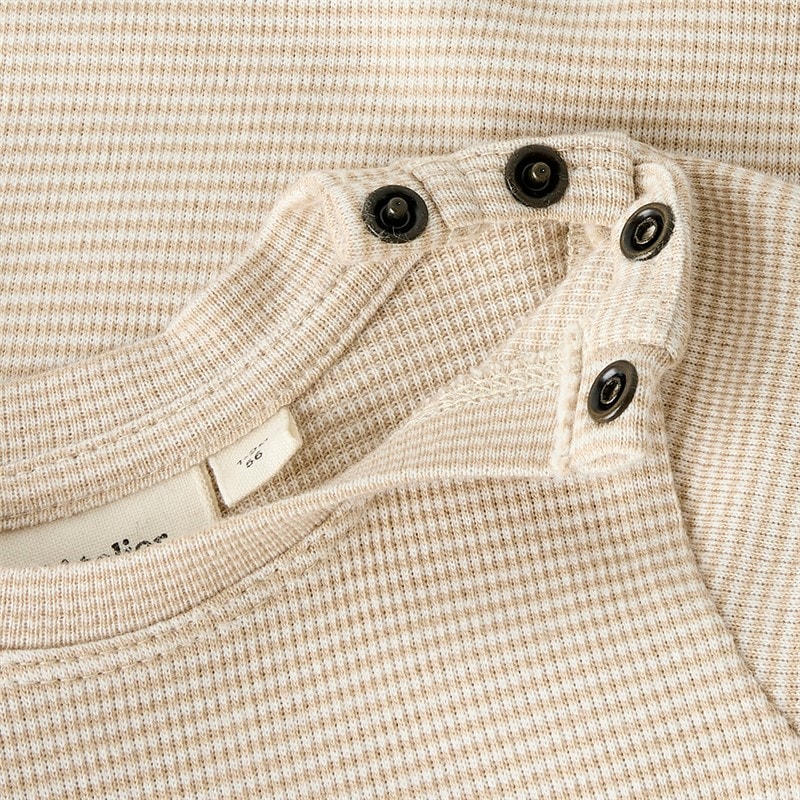 Kinder - Feng Kurzarm-Babygrow Oxford Tan - Bild 3