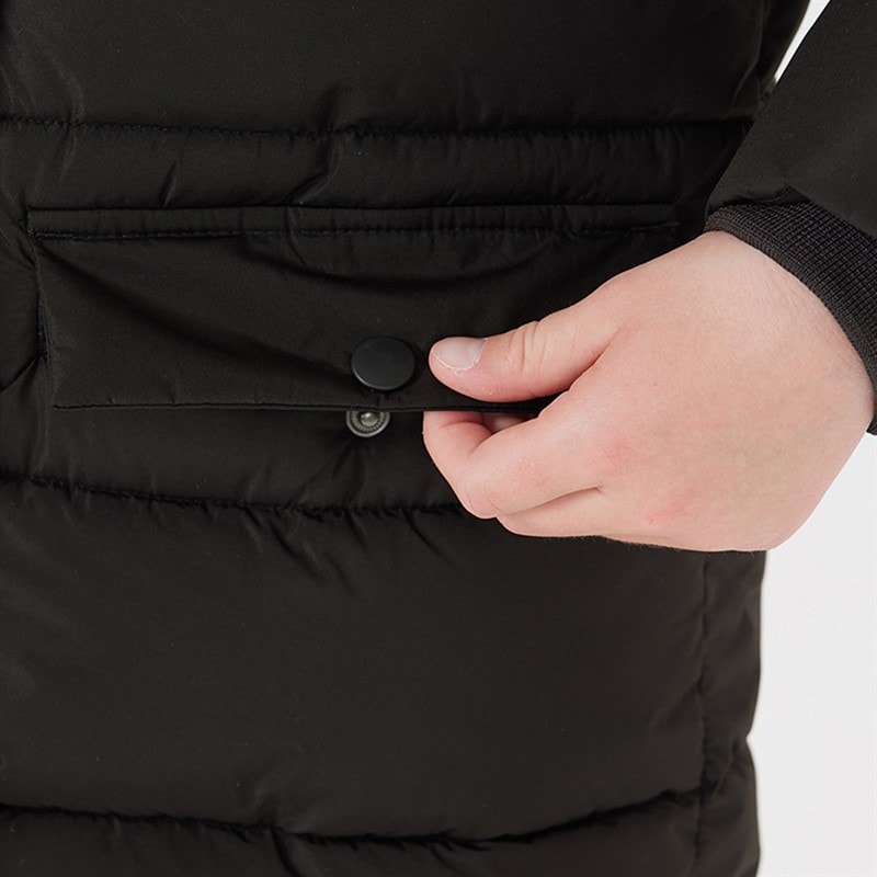 Zig Zag Parka matelassée Luisa filles - 1001 Noir - Image 4