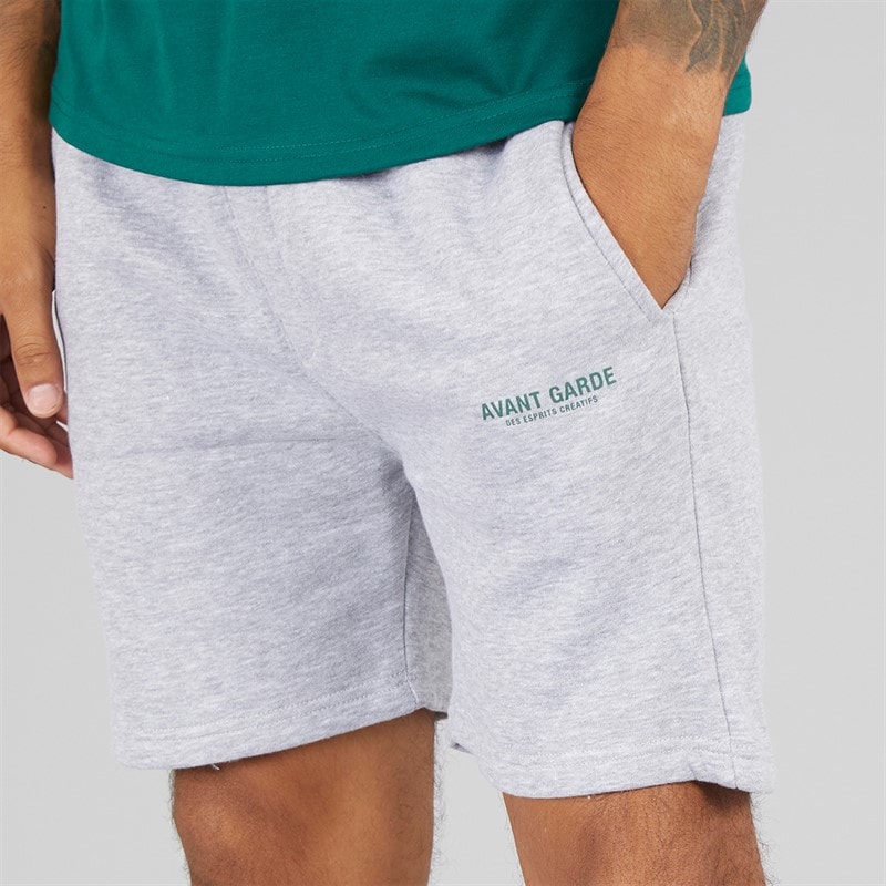 Herren - Creatives Shorts Hellgrau Marl - Bild 3