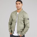 Heren vest bomberjack Olive