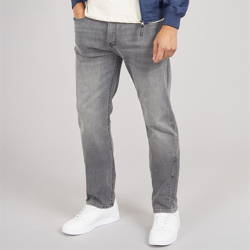 Heren harlow regular fit stretch jeans Grijs - Afbeelding 1