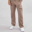 Herren - Emblem Jogginghose mit Offenem Saum Mink
