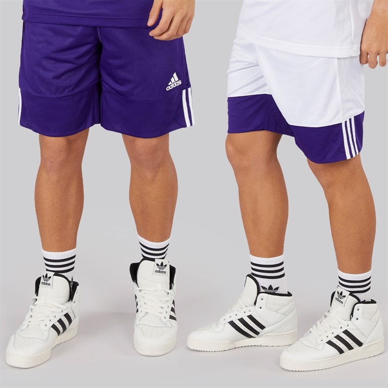 adidas Heren 3G speed omkeerbare basketbalshorts - Collegiate Purple/Wit