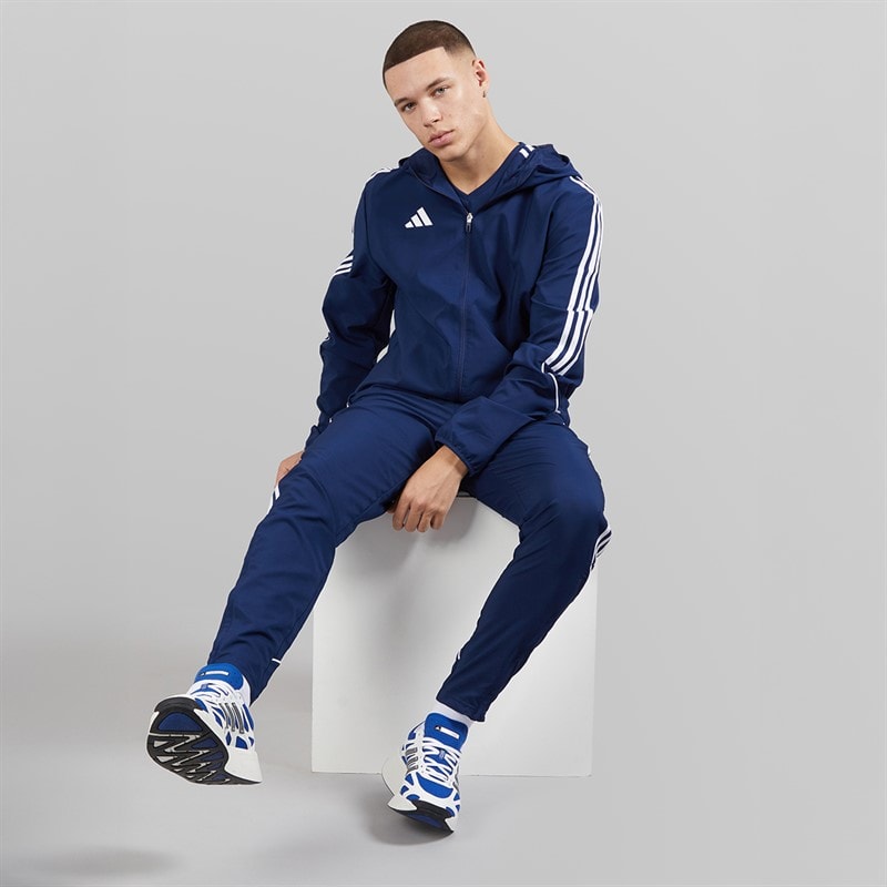 Heren tiro 23 league windbreaker jas Team Navy Blue - Afbeelding 4