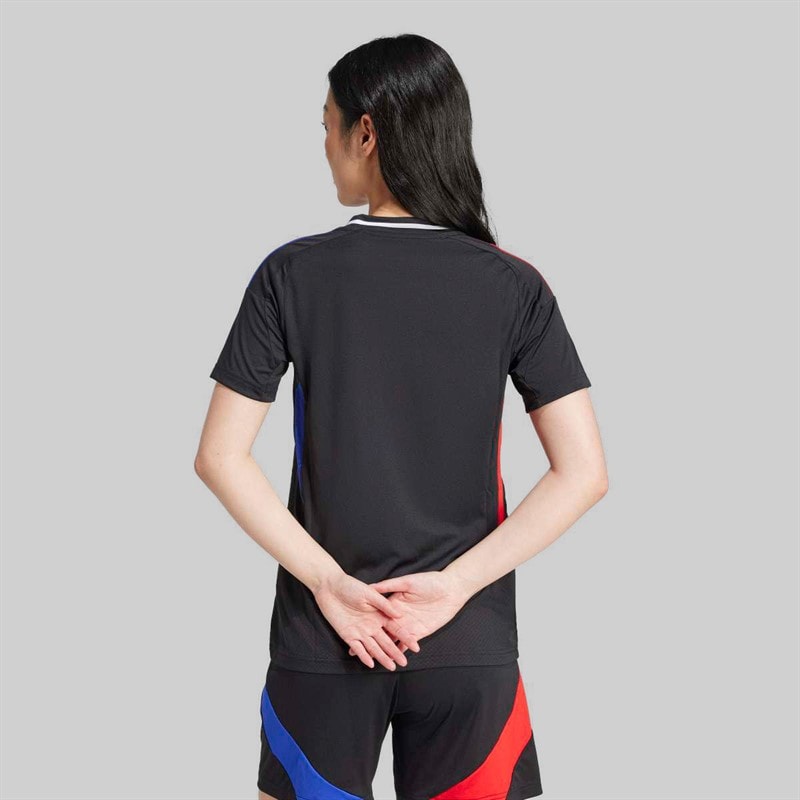 adidas Dames ol olympique lyon 24/25 uitshirt - Zwart - Afbeelding 4