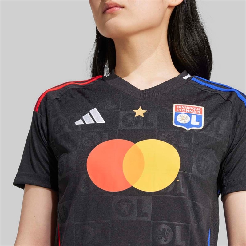adidas Dames ol olympique lyon 24/25 uitshirt - Zwart - Afbeelding 5