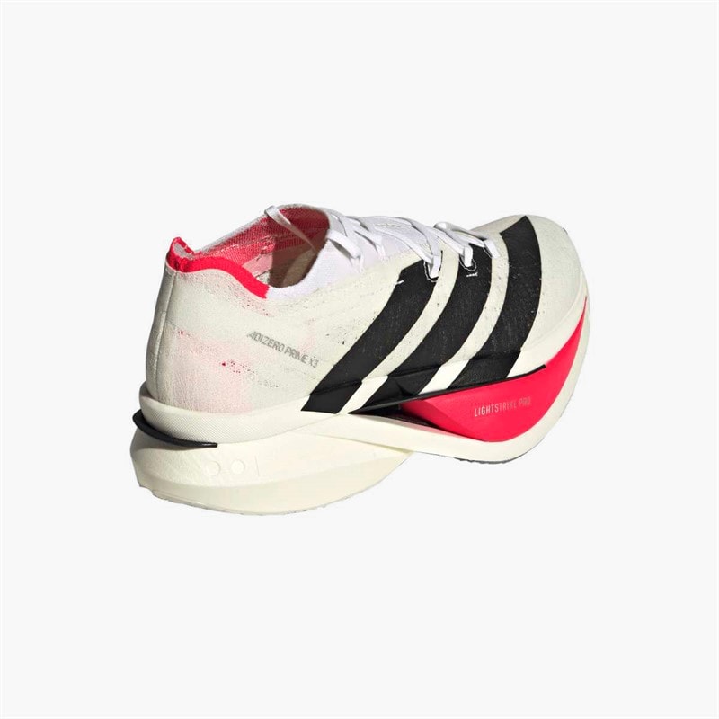 Herren - Adizero Prime X3 Strung Neutrale Laufschuhe Cloud White/Core Schwarz/Lucid Red - Bild 3
