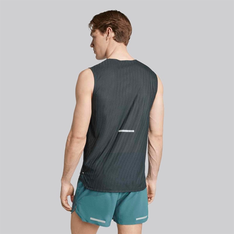 Mężczyźni top do biegania adi365 climacool+ Czarny/Grey Six – zdjęcie  3
