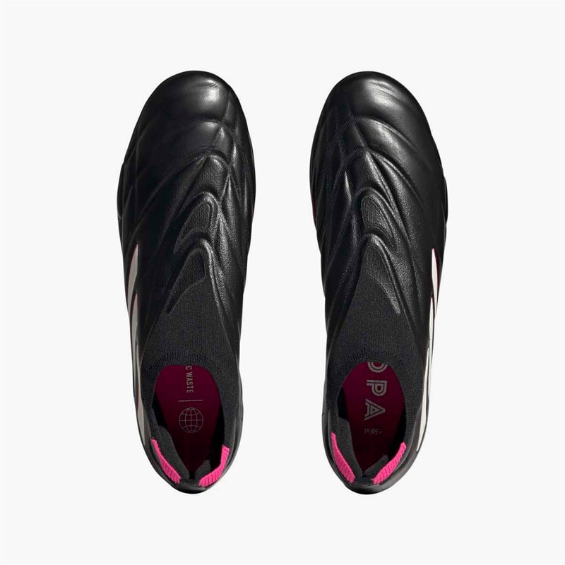 Chaussures de football Copa Pure+ laceless Own Your Football Pack FG terrain ferme hommes Noir/Zero Metalic/Team Shock Pink - Image 4