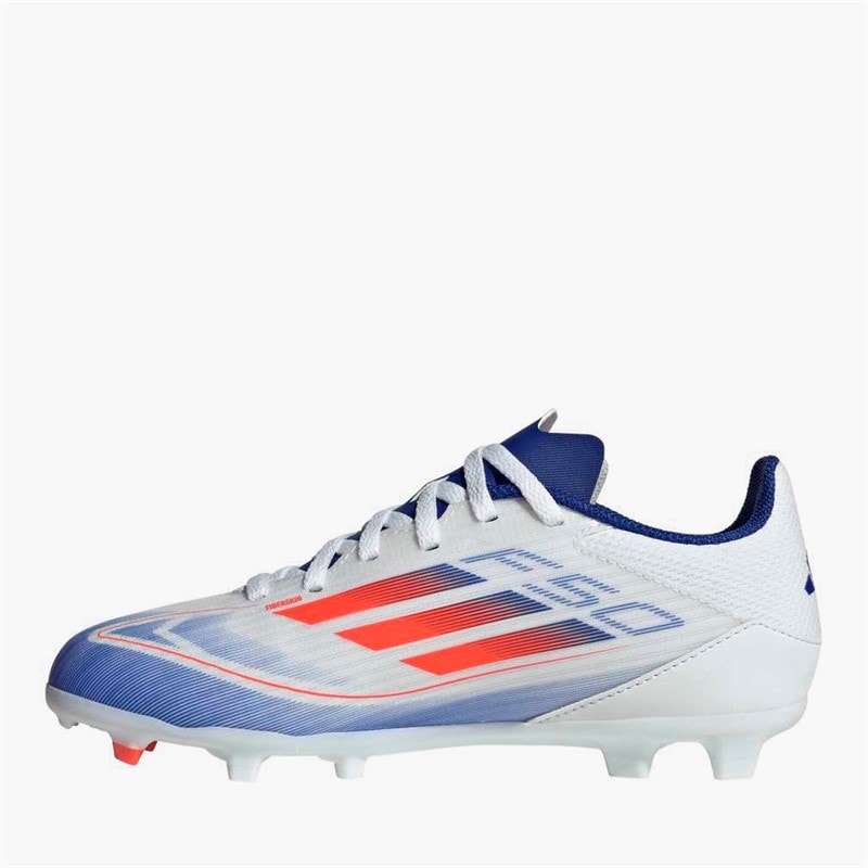 Junior - F50 League Advancement Pack FG/MG Fußballschuhe für Feste/Mehrere Böden Cloud White/Solar Red/Hellblau - Bild 5