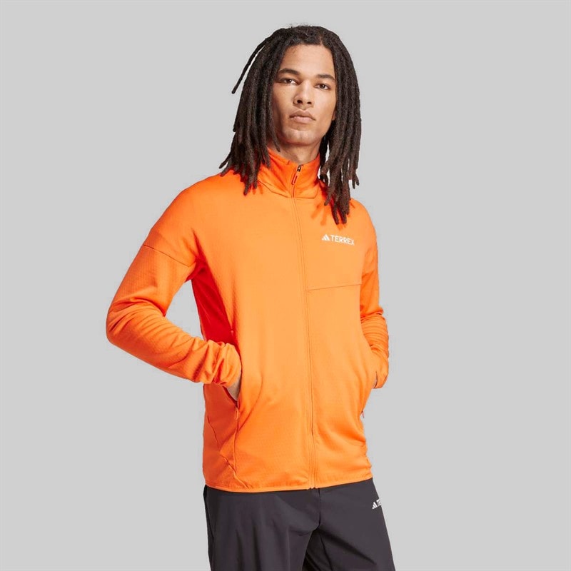Veste polaire zippée intégrale Climawarm Terrex Xperior hommes Semi Impact Orange - Image 2
