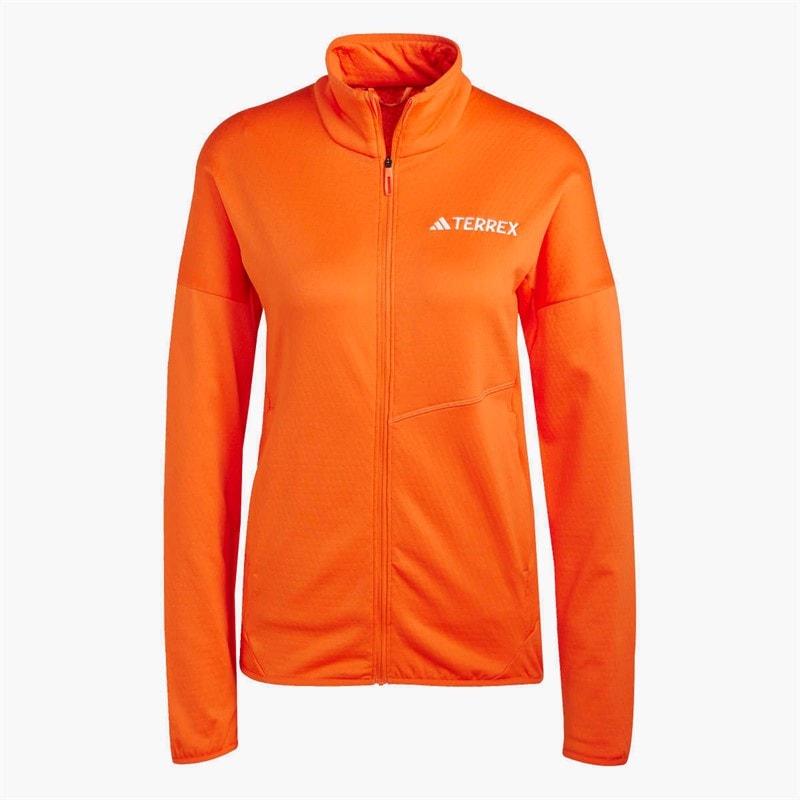 Damen - Terrex Xperior Climawarm Fleecejacke mit durchgehendem Reißverschluss Semi Impact Orange - Bild 1