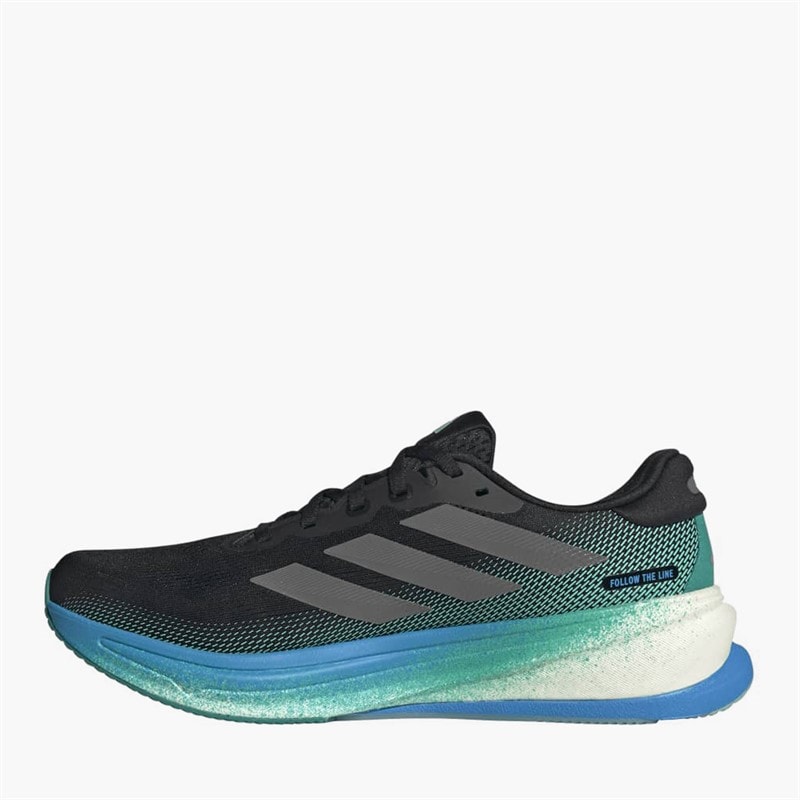 Herren - Supernova Rise 2 Neutrale Laufschuhe Core Schwarz/Iron Metallic/Glory Grün - Bild 5