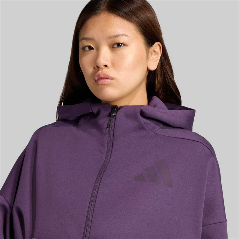 Dames z.n.e full zip hoodie Aurora Plum - Afbeelding 3