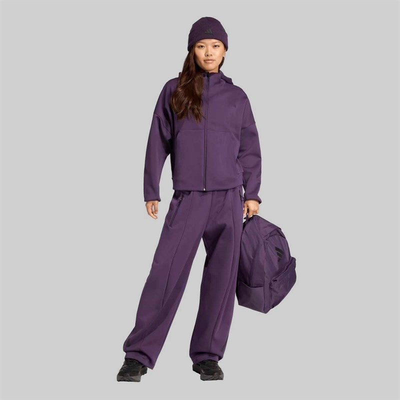 Dames z.n.e full zip hoodie Aurora Plum - Afbeelding 4