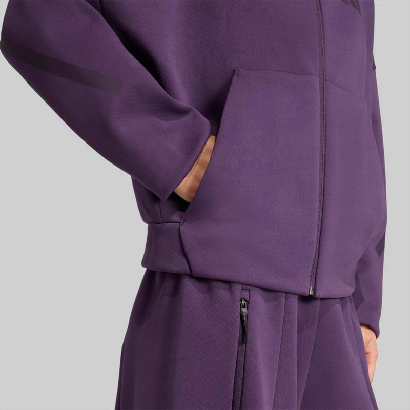 Dames z.n.e full zip hoodie Aurora Plum - Afbeelding 5