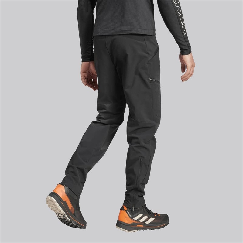 Mężczyźni spodnie dresowe softshell Terrex Techrock szczotkowane Czarny – zdjęcie  2
