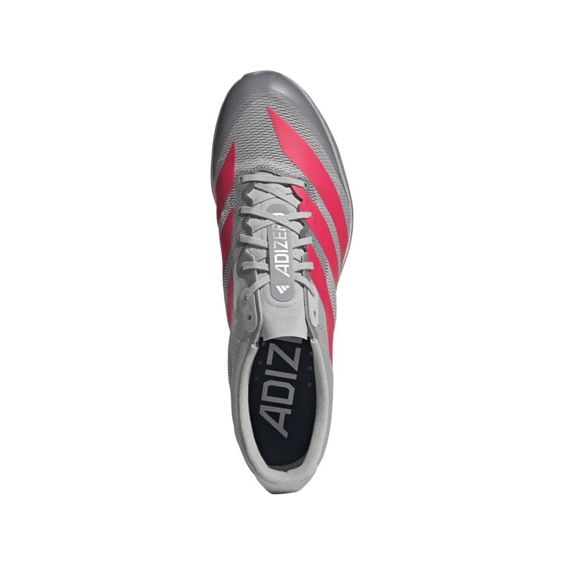 Adizero prime sp4 kolce do biegania na bieżni sprint Szary Two/Lucid Red/Silver Metallic – zdjęcie  4
