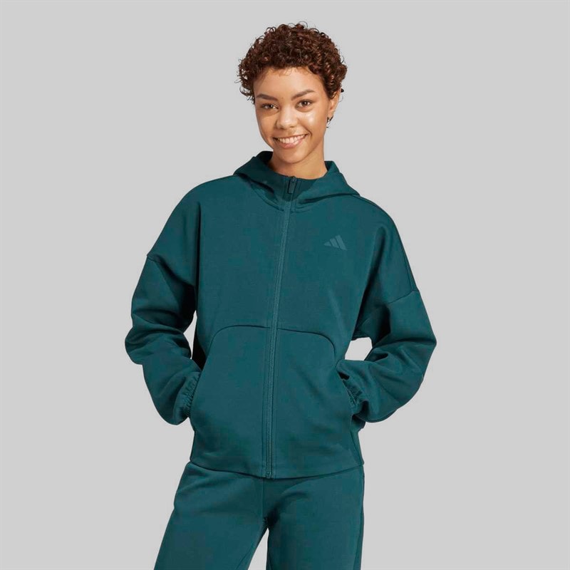 Dames future icons small logo hoodie met ritssluiting Aurora Ivy - Afbeelding 2