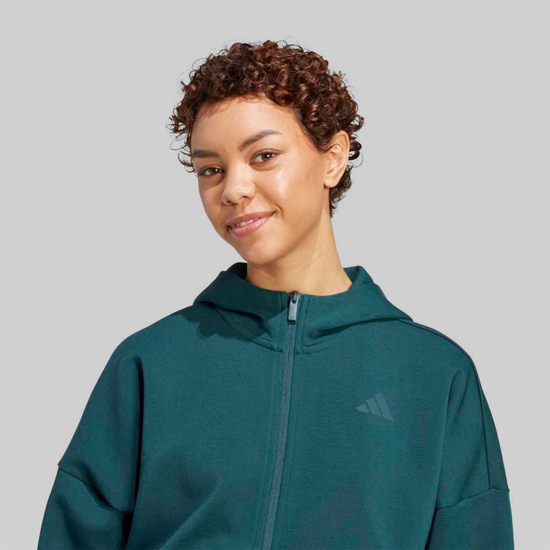 Dames future icons small logo hoodie met ritssluiting Aurora Ivy - Afbeelding 5