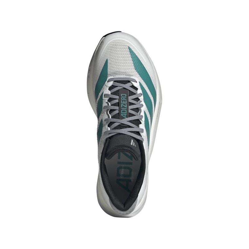 Chaussures de course neutres Adizero Boston 13 EQT Lightstrike Pro femmes Cloud White/Pure Teal/Gris - Image 4