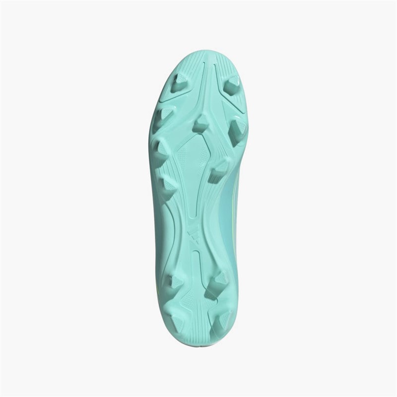 adidas Chaussures de football F50 Messi Club Aurora Radiante Pack FG terrain ferme hommes - Cloud White/Lucid Pink/Flash Aqua - Image 2