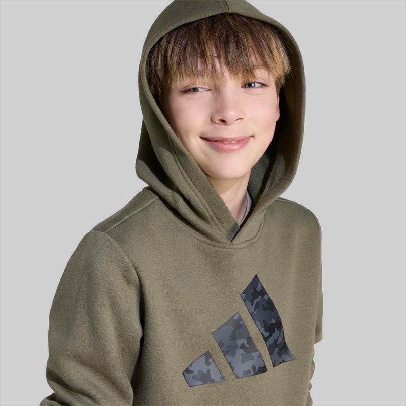 Junior Jongens camo graphic hoodie Olive Strata - Afbeelding 5