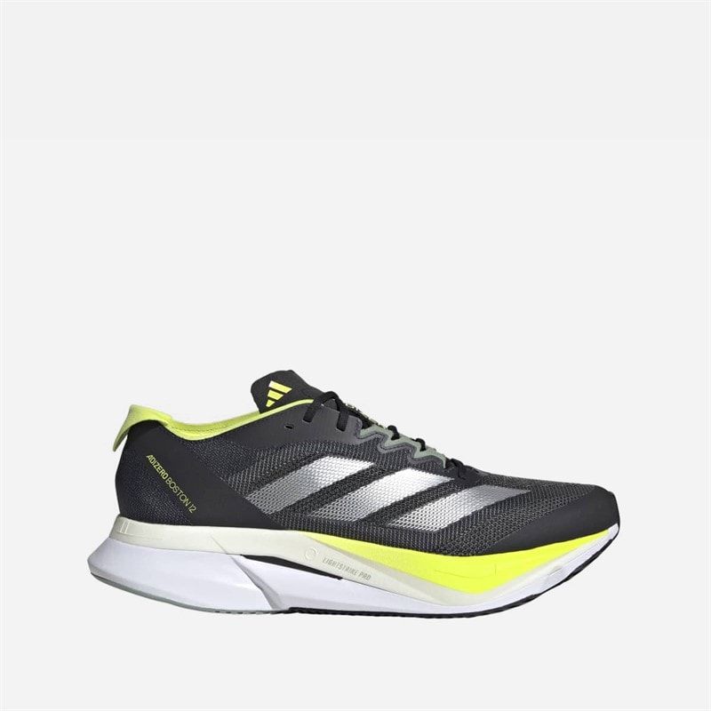 adidas Mężczyźni buty do biegania adizero boston 12 lightstrike pro neutralne - Aurora Ink/Silver Metallic/Pulse Lime