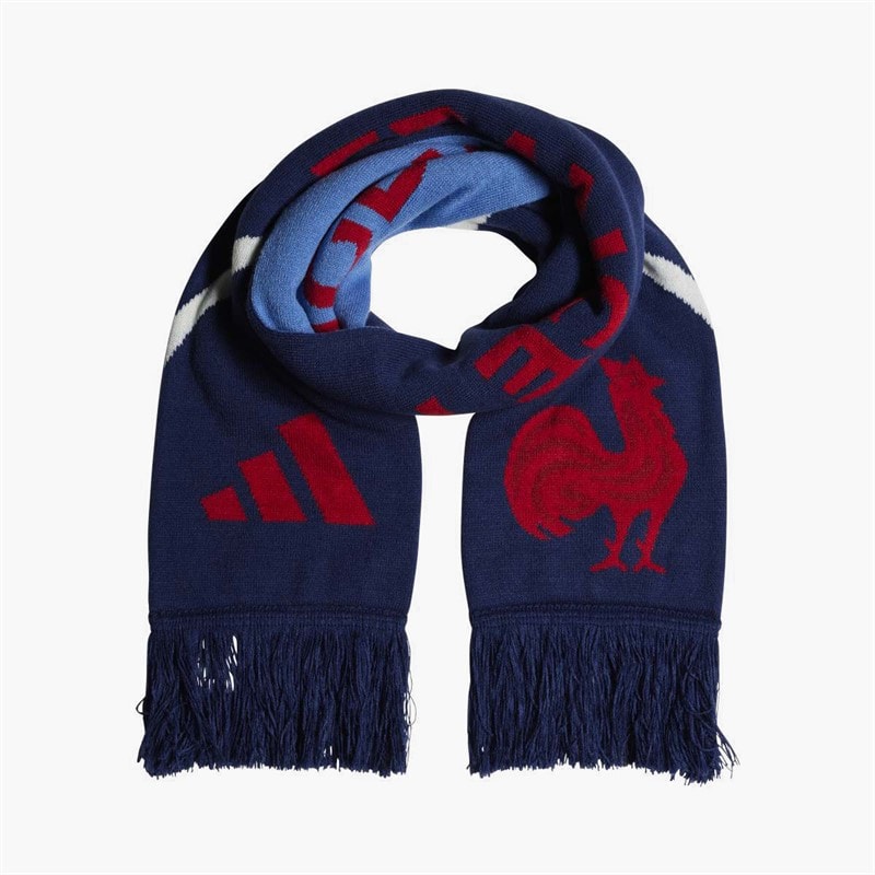 FFR France rugby sjaal Donkerblauw/Focus Blue - Afbeelding 1