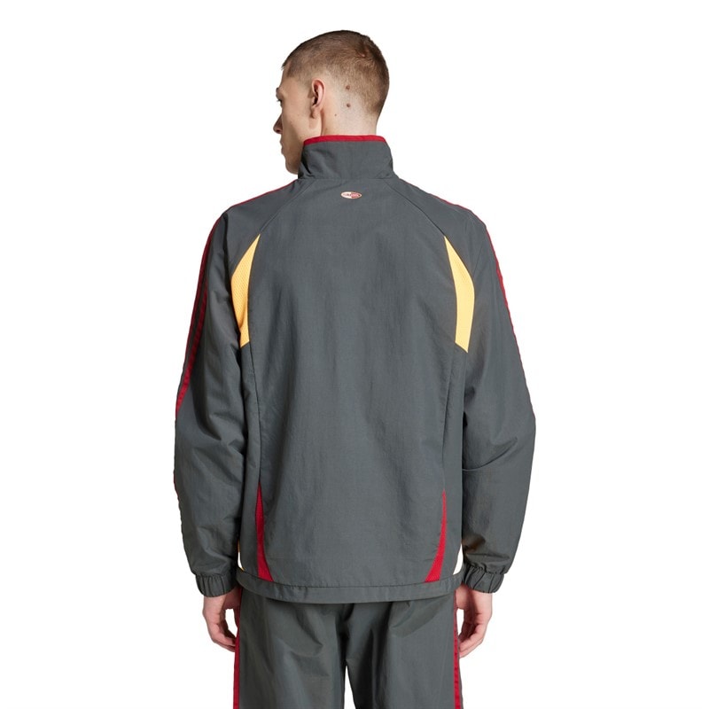 Herren - Climacool Trainingsjacke Grau Six/Flash Orange/Team Victory Rot - Bild 2