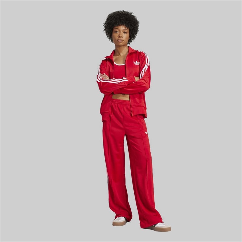 Damen - Adicolor Klassische Firebird Locker Sitzende Trainingshose Better Scarlet/Weiß - Bild 5