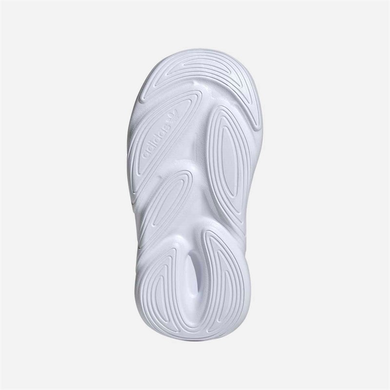 Niemowlęce ozelia elastyczne tenisówki z koronką Silver Pebble/Focus Olive/Cloud White – zdjęcie  2