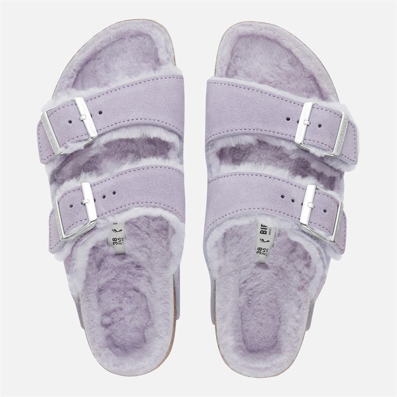 Damen - Arizona Gefütterte Sandalen Mit Doppelriemen Lila - Bild 3