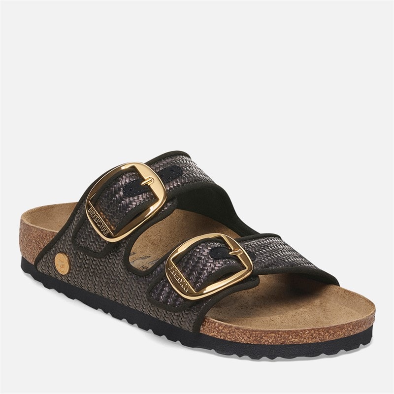 Dames arizona sandalen met grote gesp Zwart - Afbeelding 2