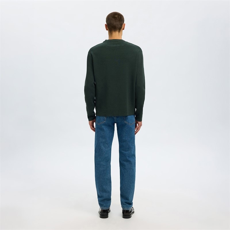 Heren teller trui met ronde hals Deep Forest - Afbeelding 3