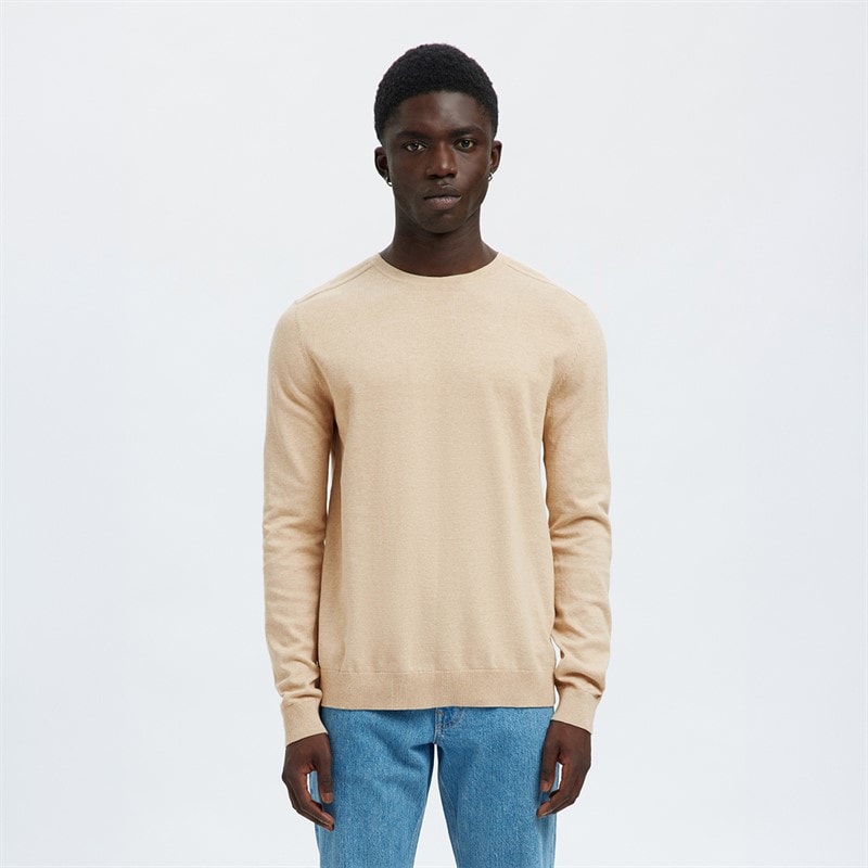 Pull à col rond Berg hommes Oatmeal - Image 1