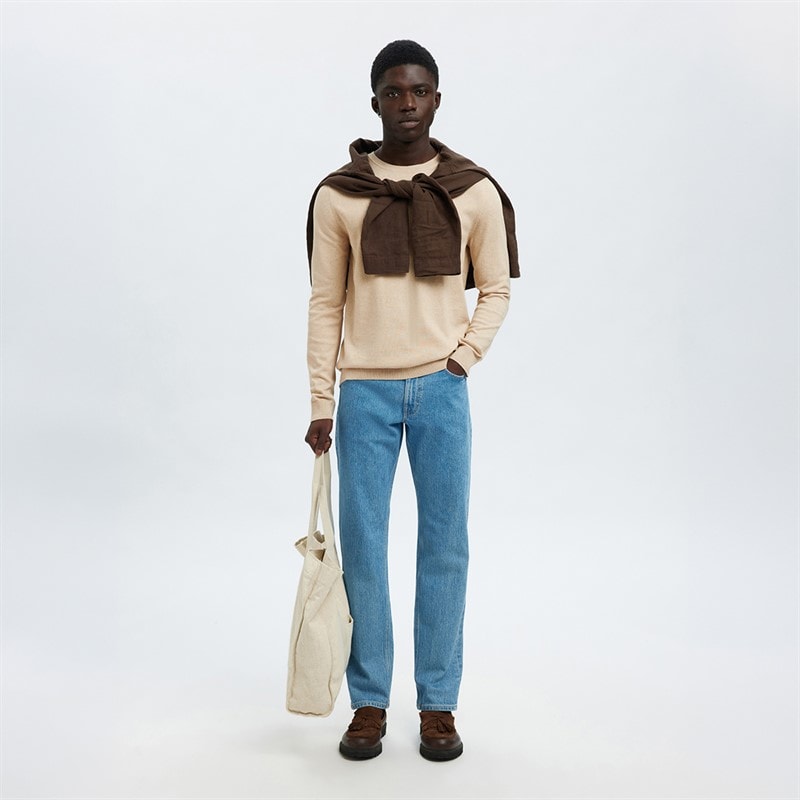 Pull à col rond Berg hommes Oatmeal - Image 2