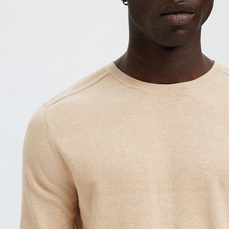 Pull à col rond Berg hommes Oatmeal - Image 4