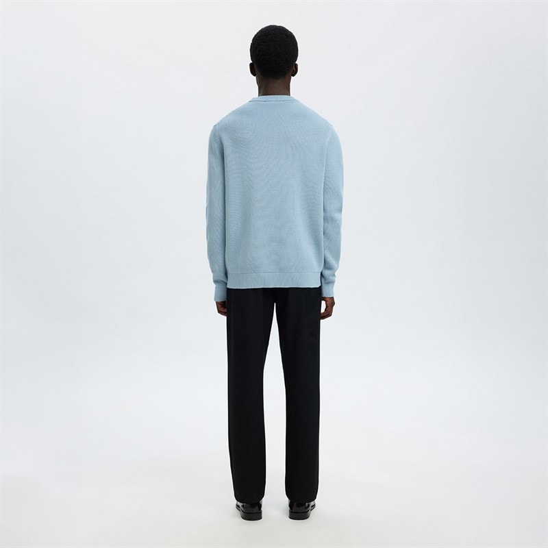 Pull col rond Dane hommes Bleu poussiéreux - Image 3