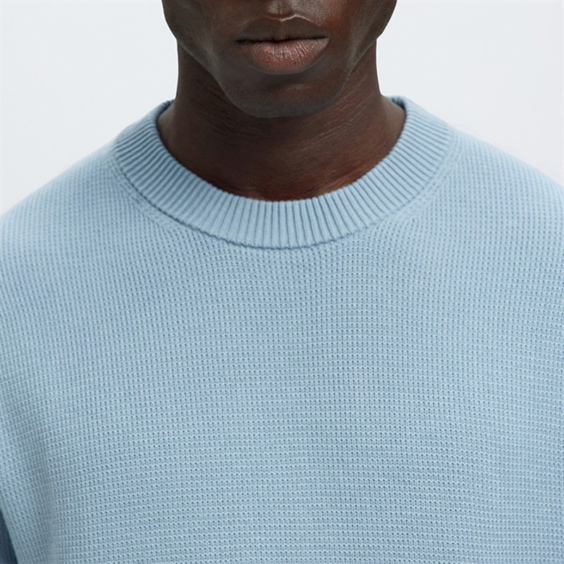 Pull col rond Dane hommes Bleu poussiéreux - Image 4