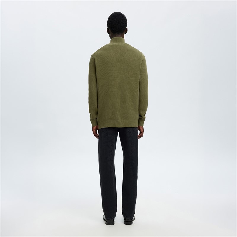 Mężczyźni sweter dane Deep Lichen Green – zdjęcie  3
