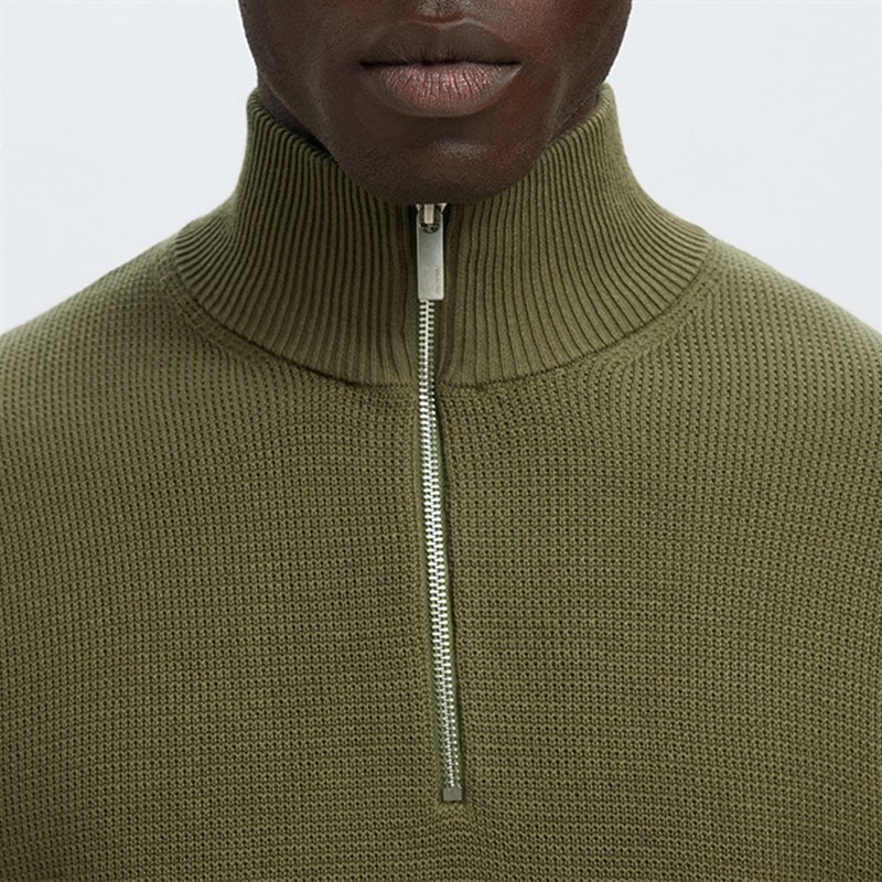 Mężczyźni sweter dane Deep Lichen Green – zdjęcie  4