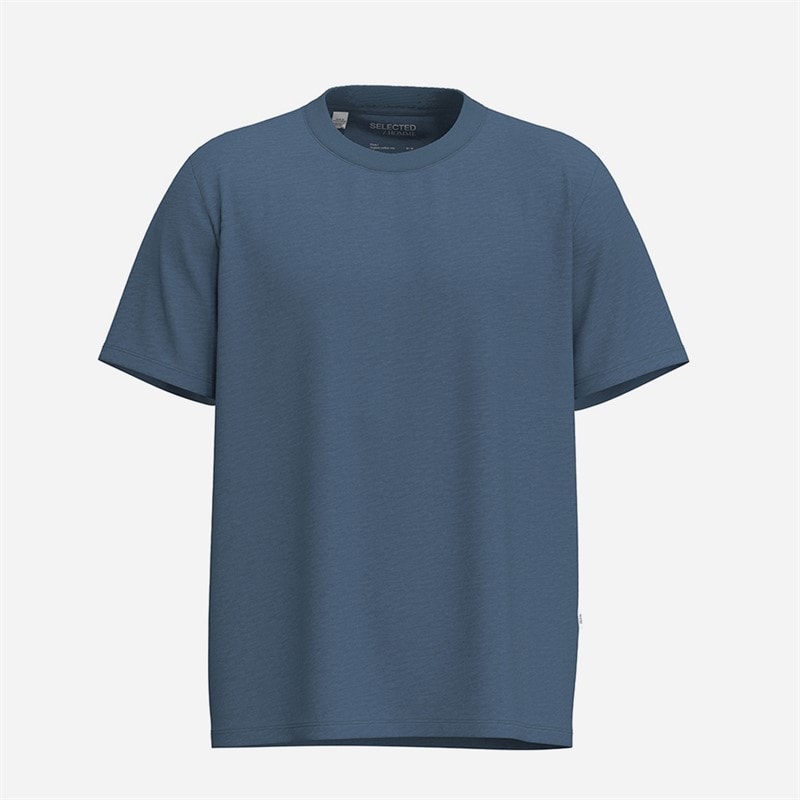 Herren - Aspen Slub T-Shirt Blue Mirage - Bild 1
