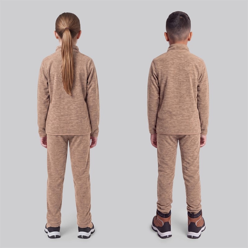 True North Junior set m.fleece - Bark Melange - Afbeelding 2